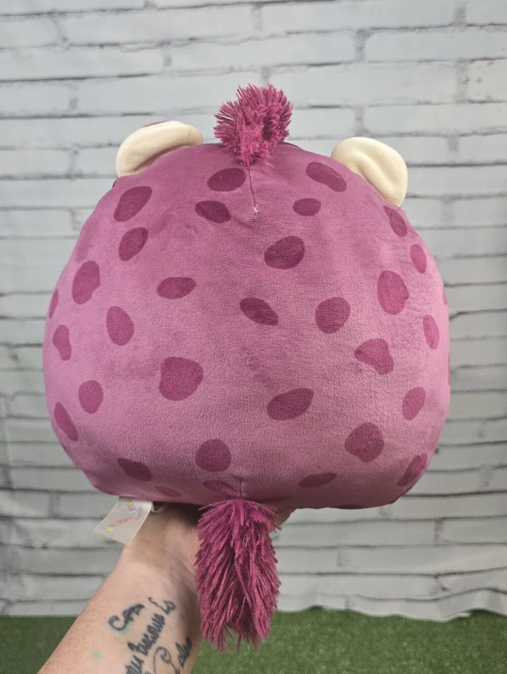Squishmallow RARE Metallic Tag Gino The Hyena 10in Plush